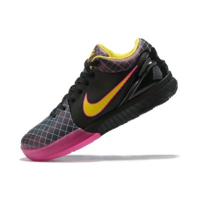 Nike Erkek Kobe 4 Protro Siyah / Pembe / Sarı Basketbol Ayakkabısı Türkiye - V2N6TJ9N